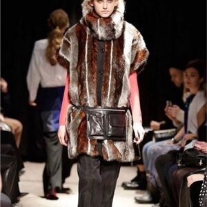 Rodebjer Faux Fur Coat Vest SzS New